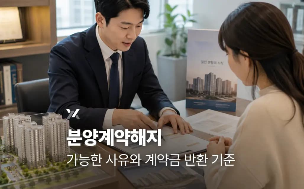 분양계약해지 가능한 사유와 계약금 반환 기준
